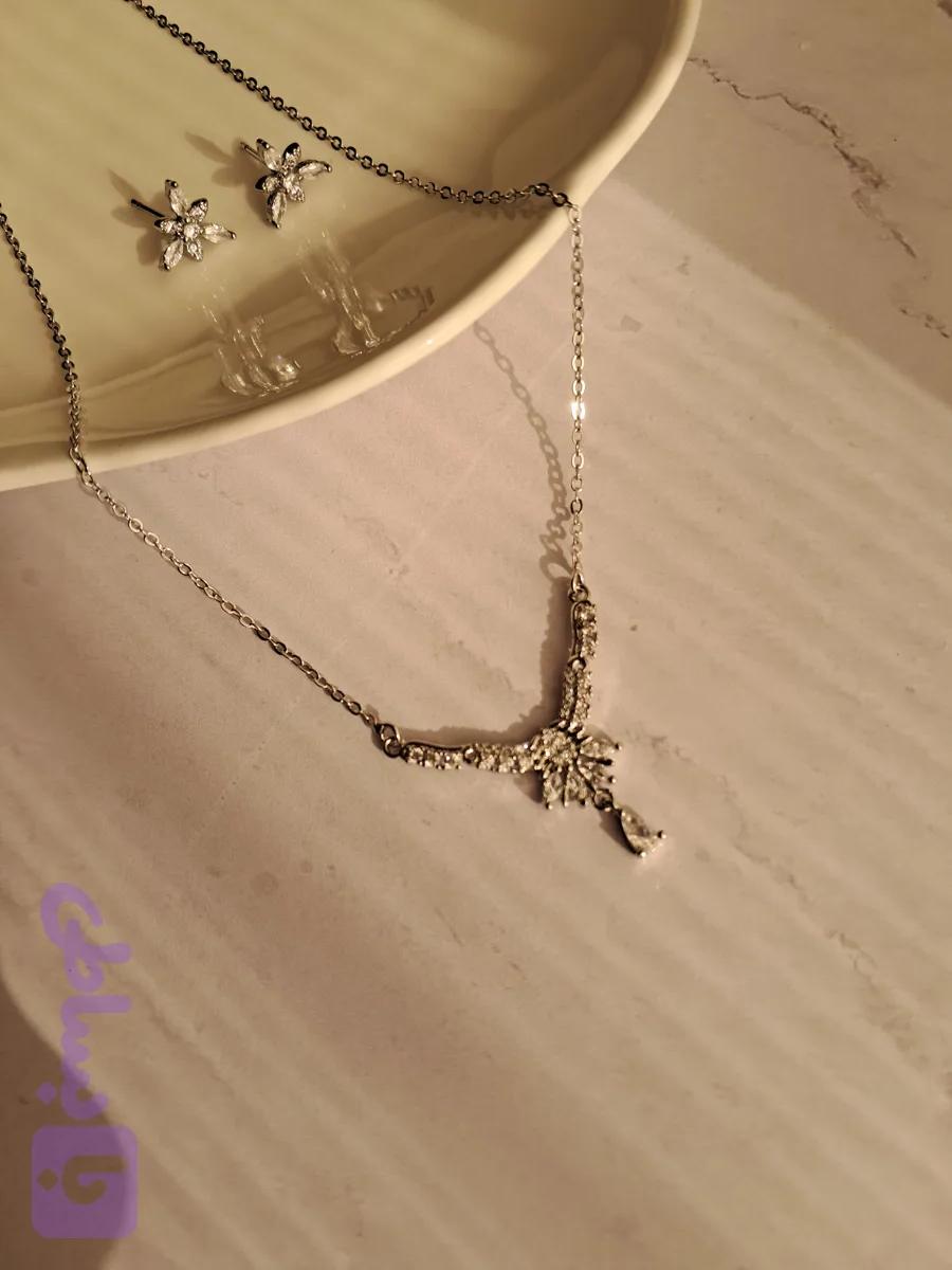نیم ست ژوپینگ نگین دار