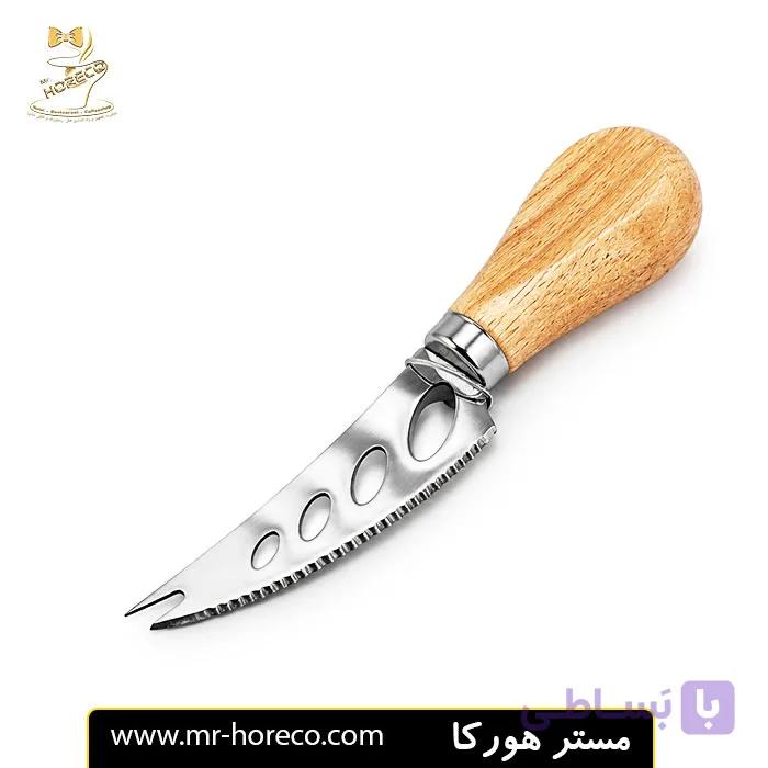 چاقوی دسته چوبی پنیر 8 سانت اره ای کد 22130 | مستر هورکا — تصویر 1