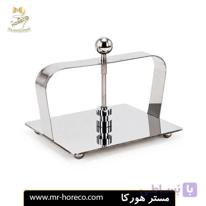 جا دستمال کاغذی تمام استیل مربع مهر دار کد 30191 | مستر هورکا — تصویر 1