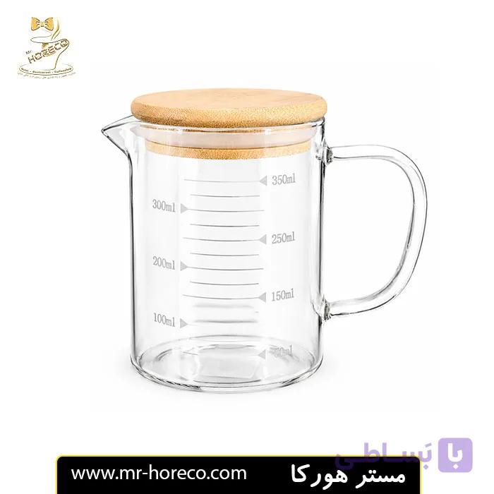 ظرف روغن پیرکس مدارج درب دار  350ml بامبو کد 18399 | مستر هورکا — تصویر 1