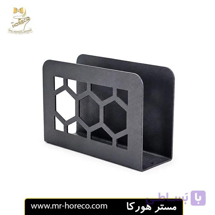 جا دستمال کاغذی فلزی مستطیل طرح زنبوری 27045 | مستر هورکا — تصویر 1