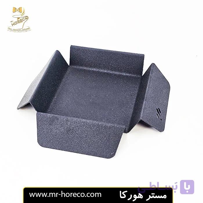 جا دستمال کاغذی فلزی طرح فولد مربع کد 30229 | مستر هورکا — تصویر 1