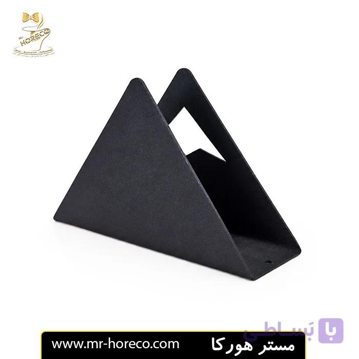 جا دستمال کاغذی فلزی طرح مثلث کد 27044 | مستر هورکا