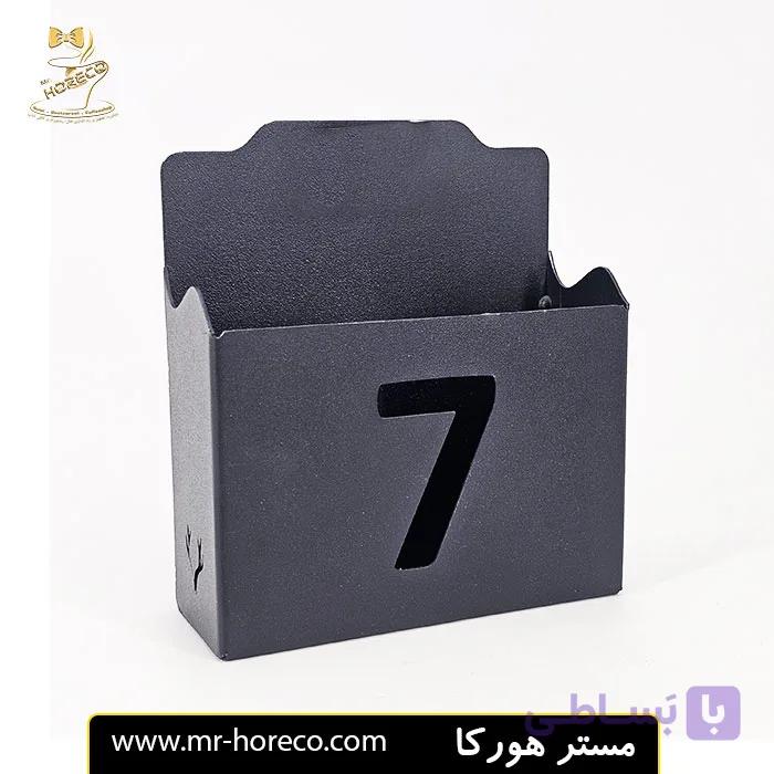جا دستمال کاغذی فلزی با شماره رومیزی مربع کد 24647 | مستر هورکا