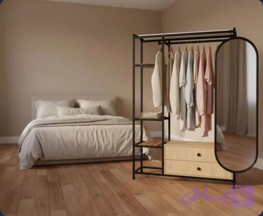 رگال لباس و آینه قدی (کد S25VH)