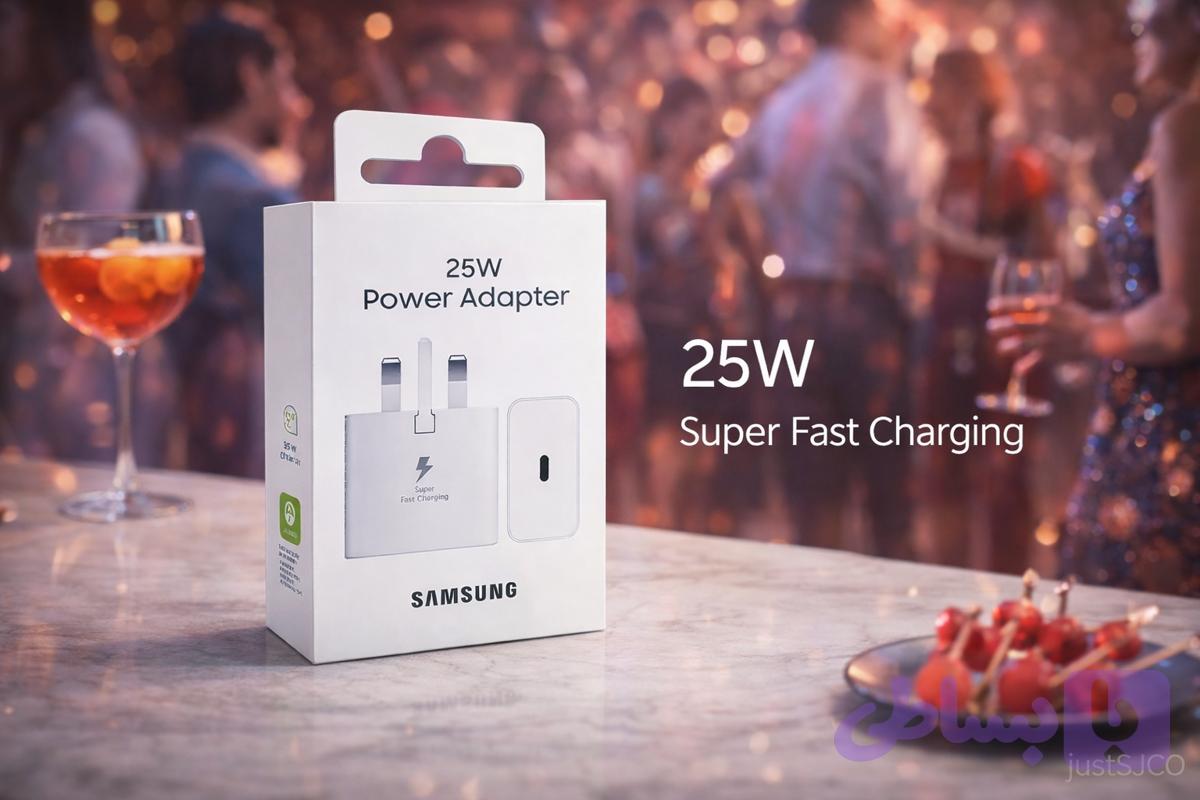 شارژر اصلی 25 وات سامسونگ Super Fast Charge | Type-C سه پین T2510 – پک جدید
