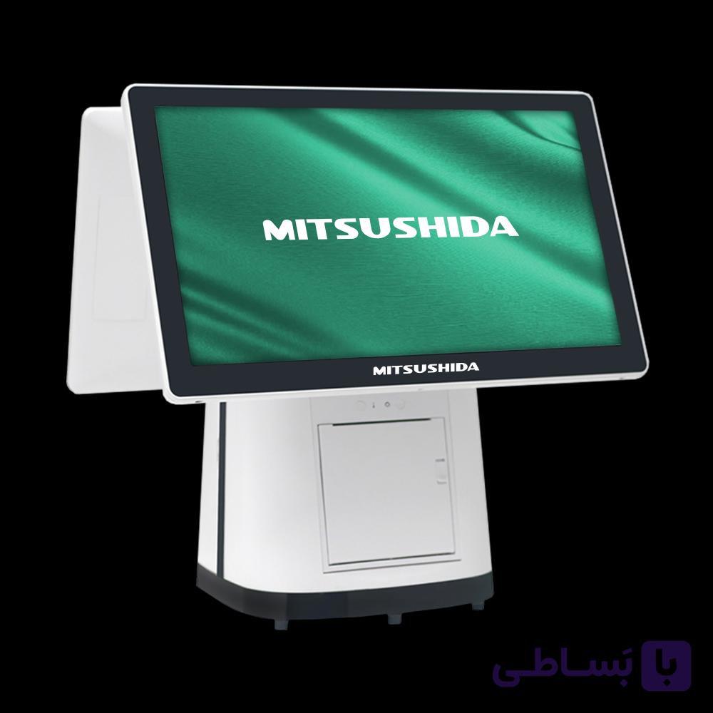 صندوق فروشگاهی Mitsushida L156 همراه با مانیتور دوم و پرینتر حرارتی