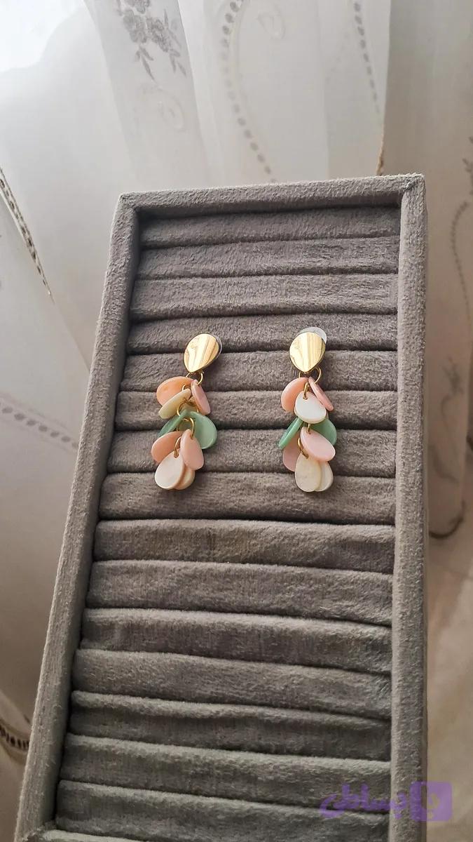گوشواره رزینی چند رنگ