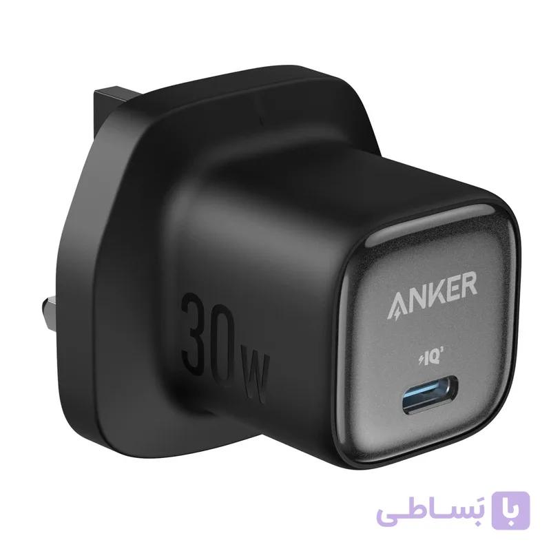 شارژر ANKER FAST CHARGING ZOLO (30W PD3.0) IQ 3PIN – A2698K11 (شرکتی)