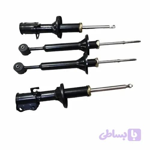 مجموعه کمک فنر جلو و عقب و چپ و راست کی دی اس مدل روغنی گازی مناسب برای پراید بسته 4 عددی - بدویدکی - فروشگاه اینترنتی لوازم یدکی