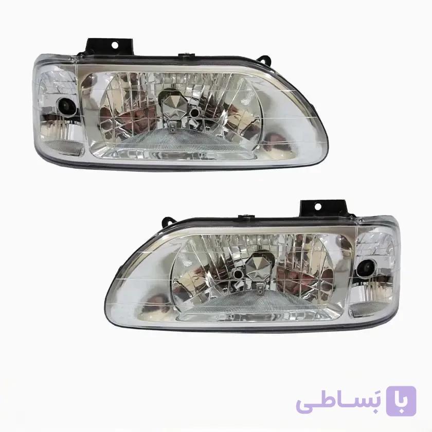 چراغ جلو گروه پژوهش صنعت مدرن مناسب برای پراید سایپا 131 و 141 و 151 دو طرف - بدویدکی - فروشگاه اینترنتی لوازم یدکی