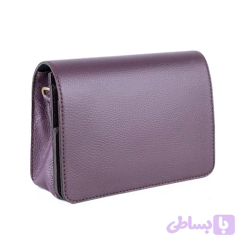 کیف چرم دوشی زنانه دستدوز مدل ژالین — تصویر 1