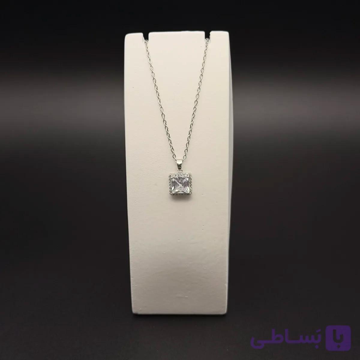 گردنبند تک نگین جواهری 125