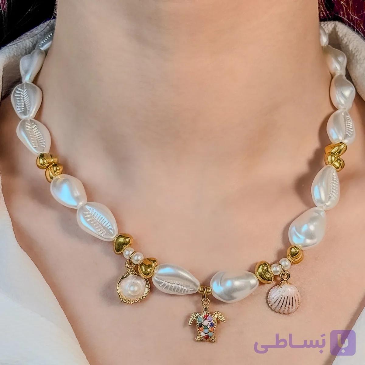 گردنبند مروارید و لاکپشت 117