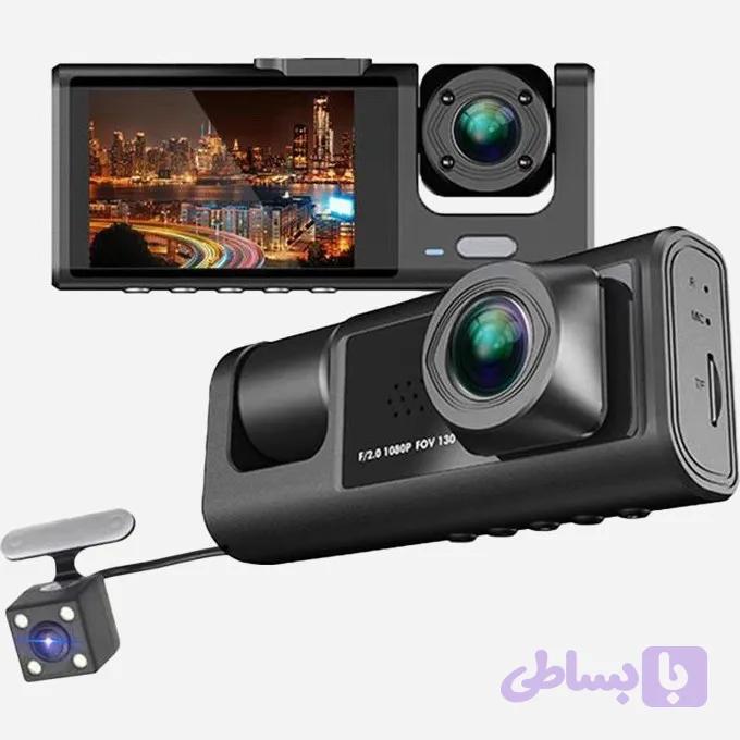 دوربین ثبت وقایع خودرو بلک باکس مدل C309 سه لنز با کیفیت فول اچ دی با وای فای