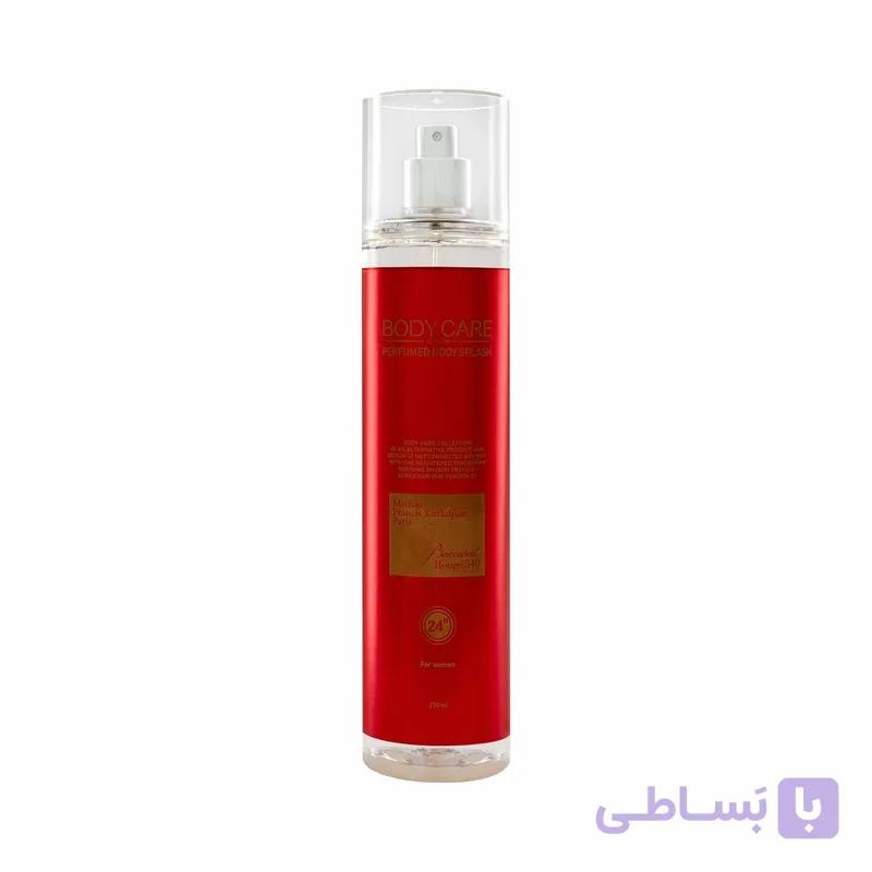 بادی اسپلش بادی کر مدل با کارت رژ baccarat rouge حجم 250 میلی