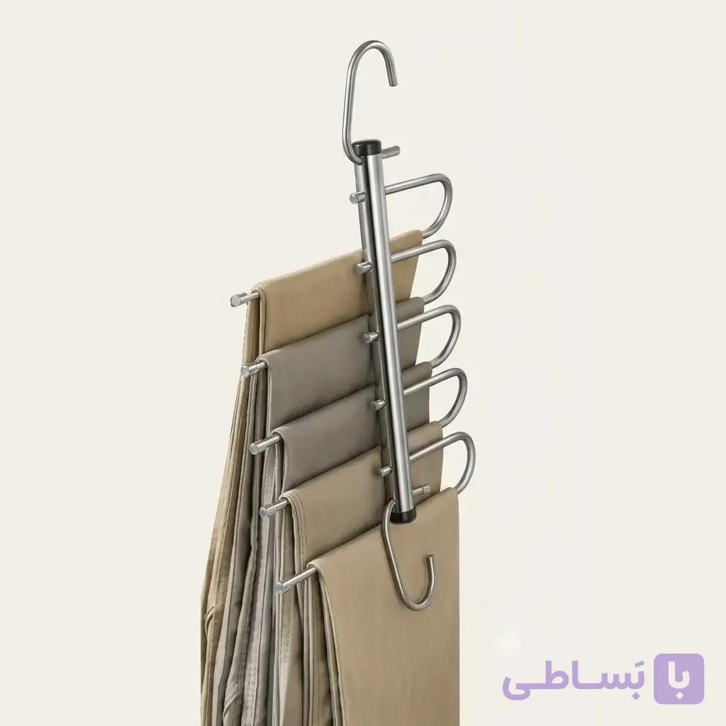 رخت آویز عصایی – نظم دهنده کمد لباس — تصویر 1