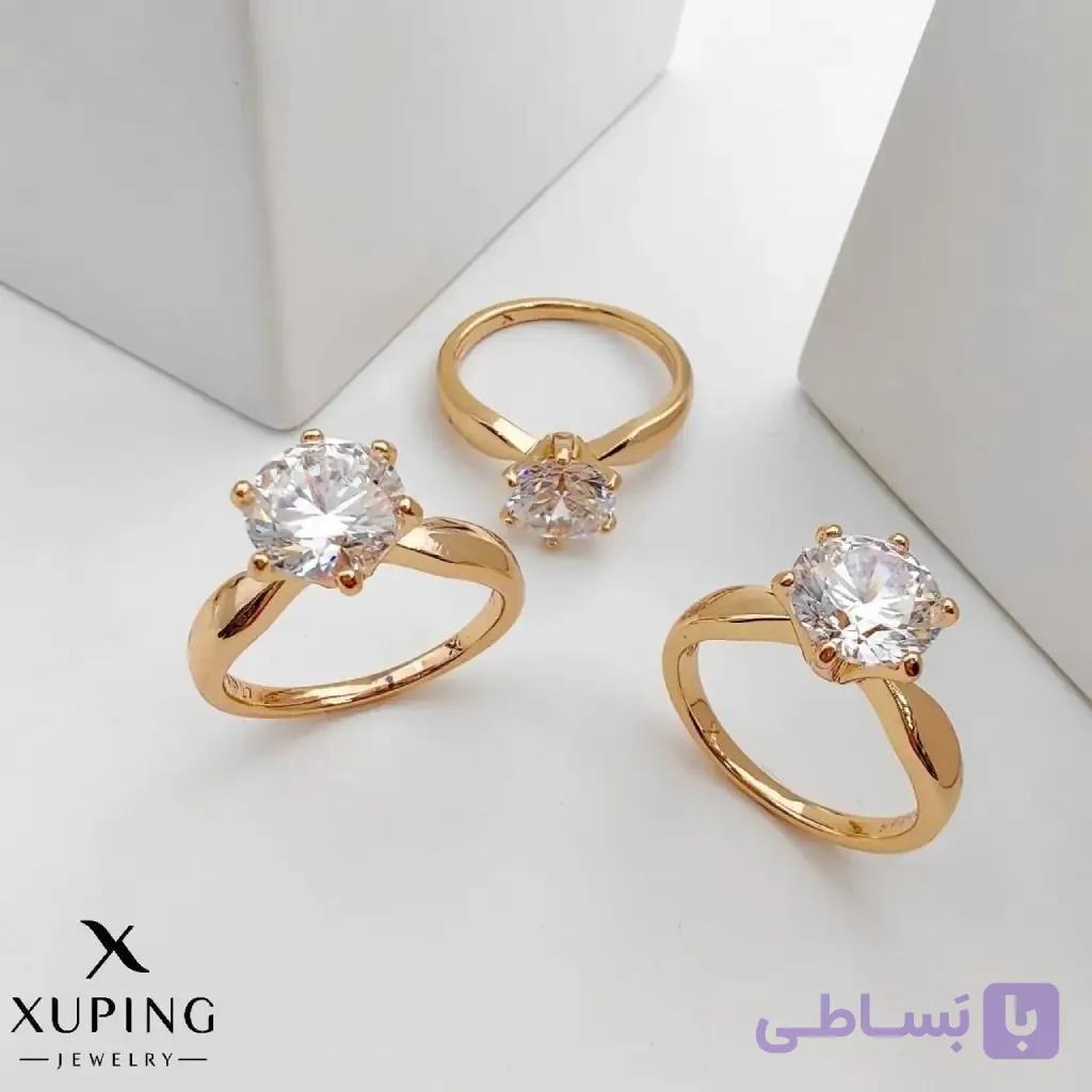 انگشتر تک‌نگین ژوپینگ طرح سولیتر کلاسیک