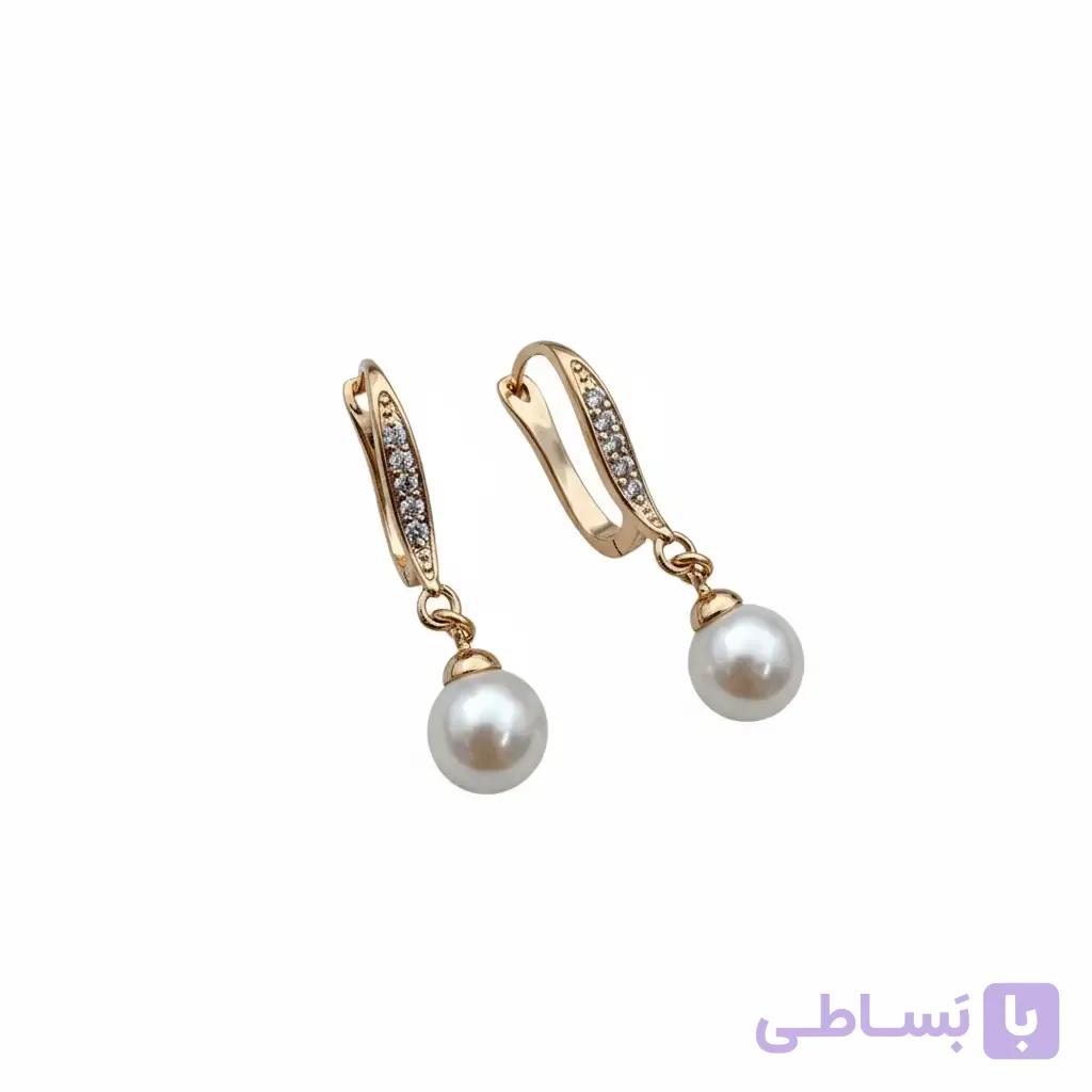 گوشواره آویز دُرّین (برند ژوپینگ) — تصویر 1