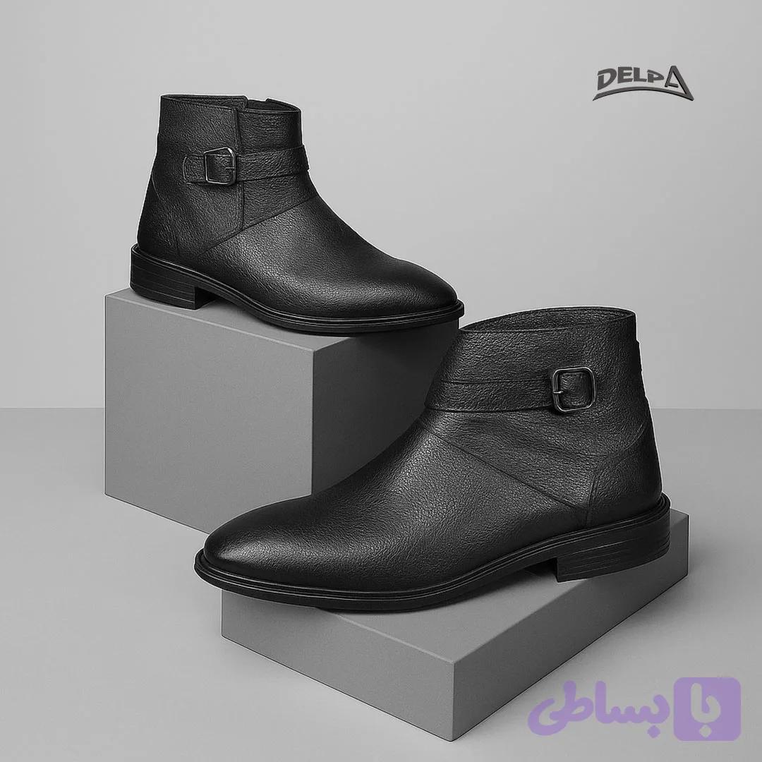 پوتین سگک‌دار زیپ‌دار چاپی مدل ۲۱۳ — تصویر 1