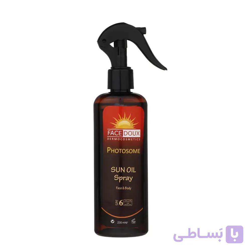 اسپری روغن آفتاب فوتوزوم SPF6 فیس دوکس