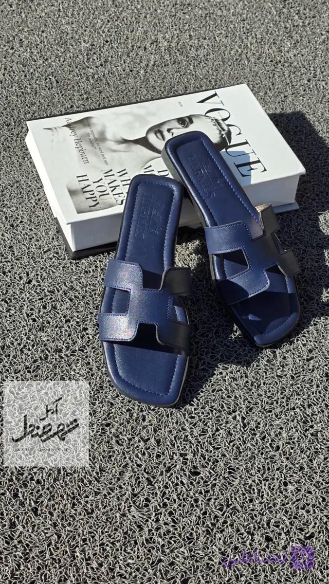 صندل هرمس سرمه ای زنانه