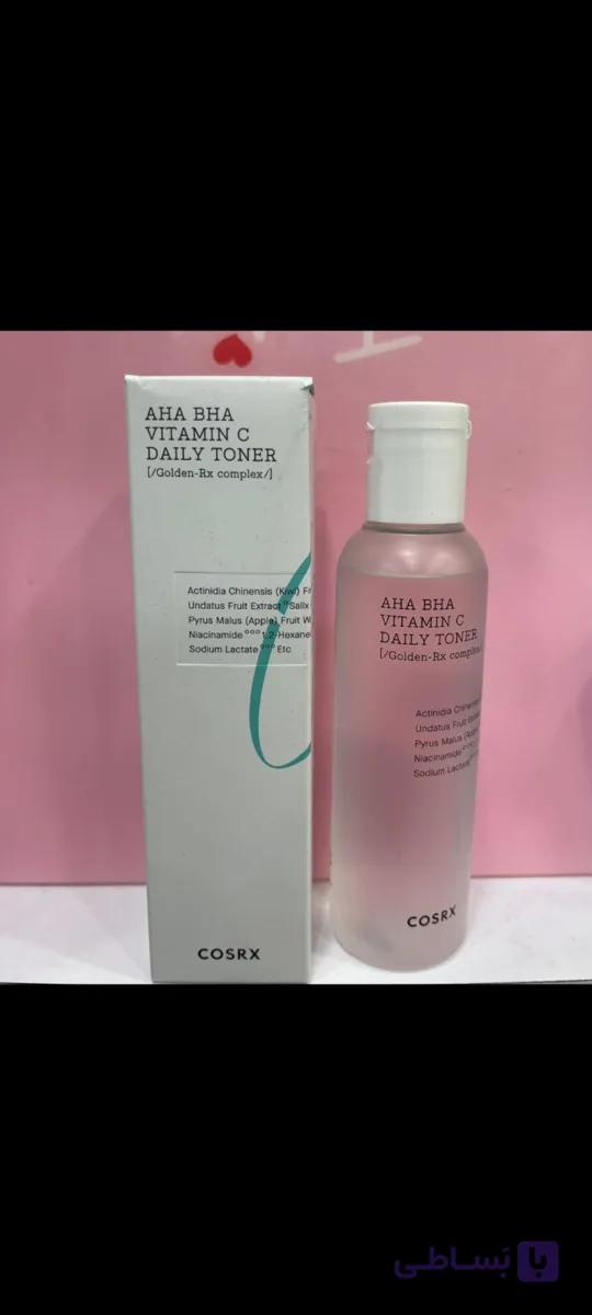 تونر روزانه AHA-BHA ویتامین C کوزارکس + اصل کره