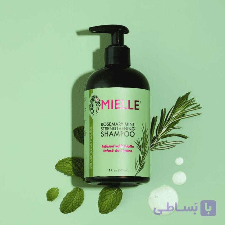 شامپو تقویت کننده رزماری نعناع میله ارگانیکس Mielle Rosemary Mint Strengthening Shampoo — تصویر 1