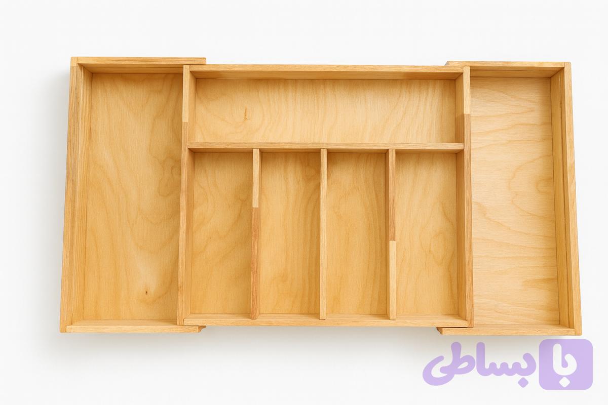 نظم دهنده پاپریس مدل داخل کابینتی ۷ خانه ریلی تمام چوب