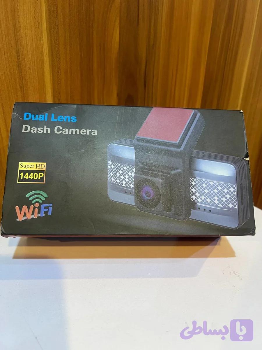 دوربین ثبت وقایع خودرو (Dash Cam) دو لنزه – کیفیت 1440P Super HD با WiFi