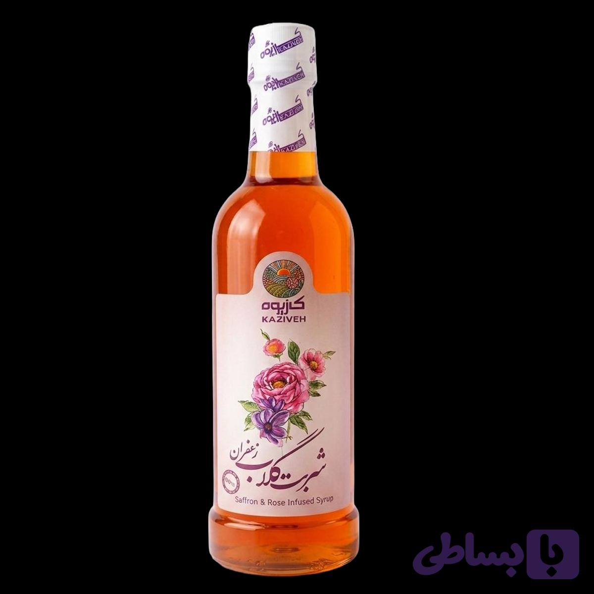 شربت گلاب زعفران