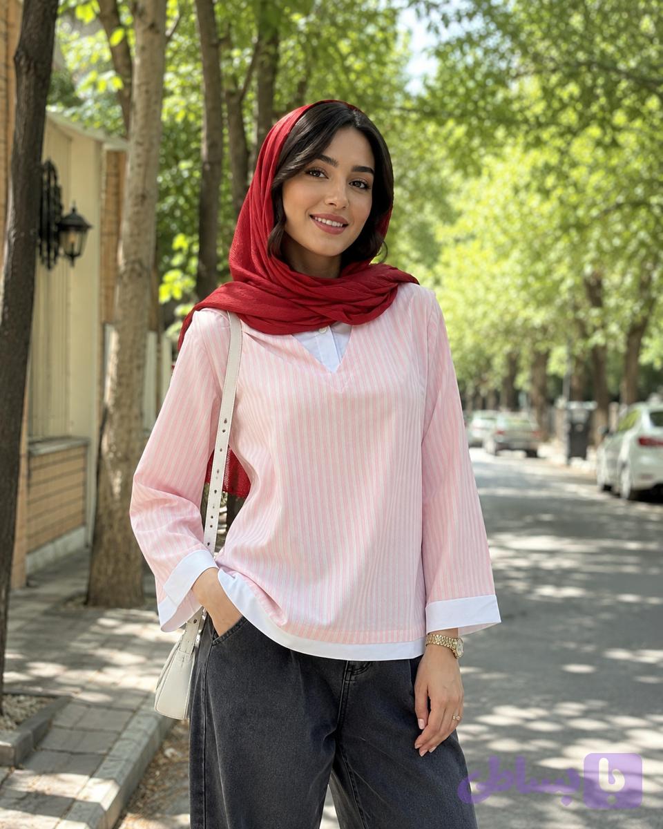 شومیز جلو بسته یاس
