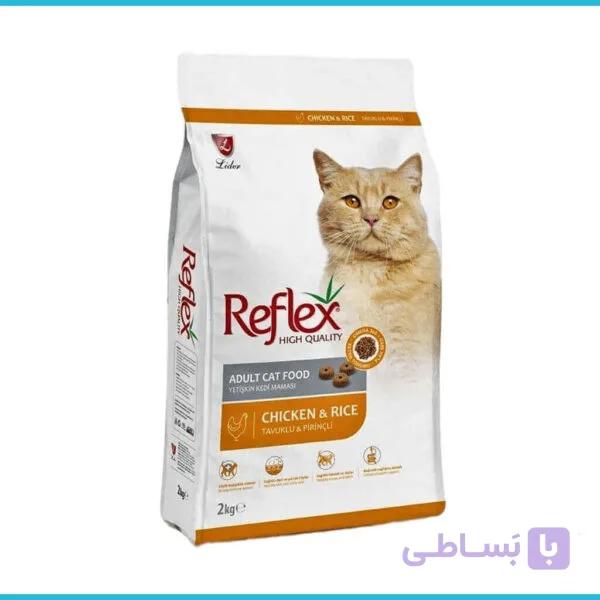 غذای خشک گربه رفلکس طعم مرغ و برنج (فله یک کیلویی) - پت نیاز