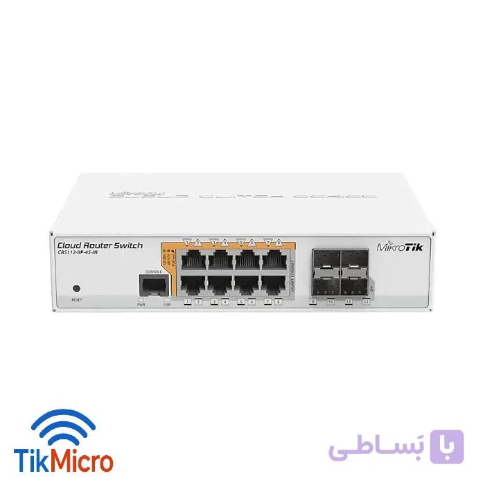 سوییچ میکروتیک CRS112-8P-4S-IN