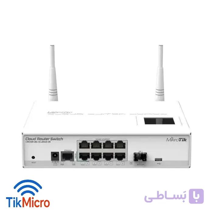 روتر سوییچ ابری میکروتیک CRS109-8G-1S-2HnD-IN