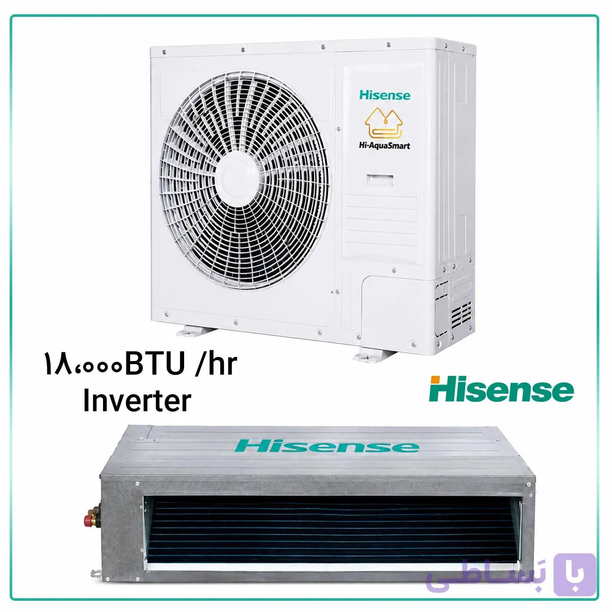 داکت اسپلیت اینورتر حاره‌ای 18000هایسنس مدل HID-18F4