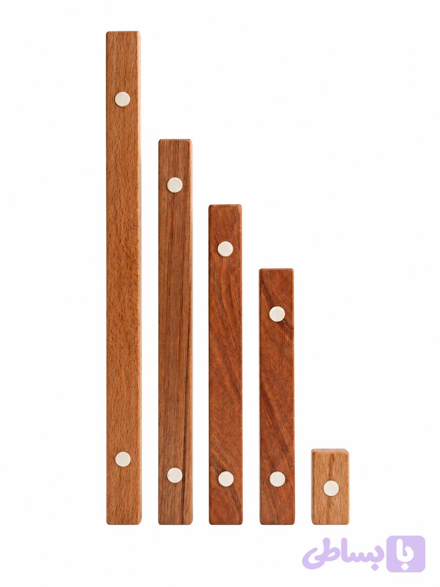 دستگیره کابینت چوبی دکمه دار مستطیل کد RB — تصویر 1