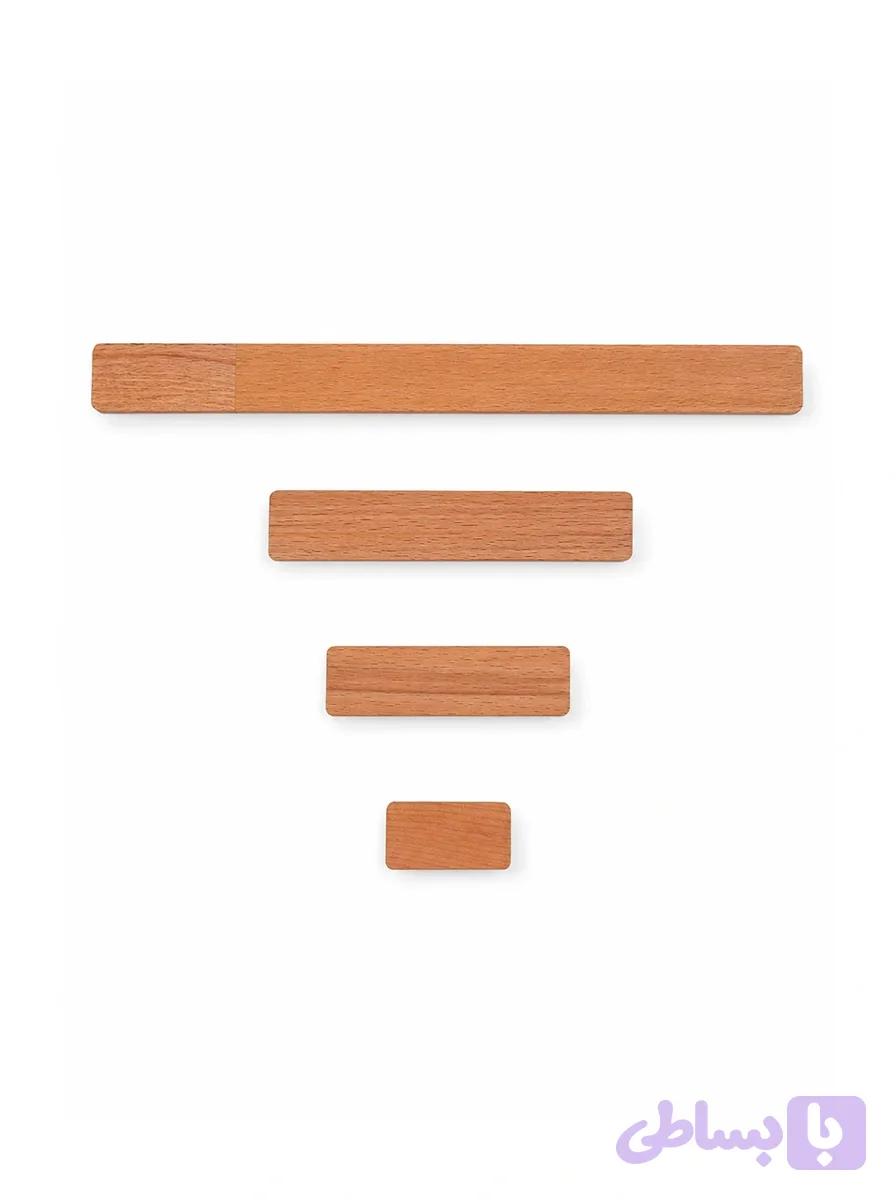 دستگیره کابینت چوبی مستطیلی کد R — تصویر 1