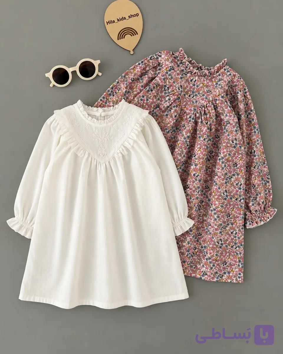 1792- پیراهن مخمل کبریتی h&m دخترانه — تصویر 1