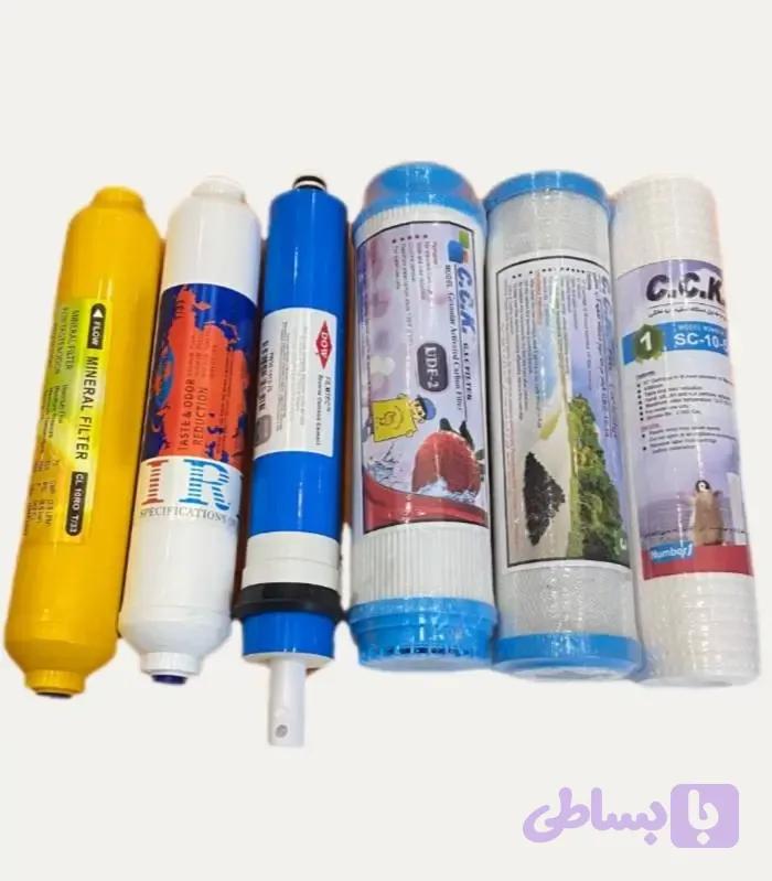پکیج فیلتر تصفیه آب خانگی ۶ مرحله ای