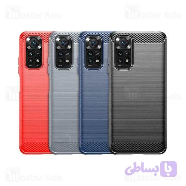 قاب فیبر کربنی شیائومی Xiaomi Redmi Note 11 Pro Plus 5G india / 11E Pro Rugged Armor Fiber Carbon