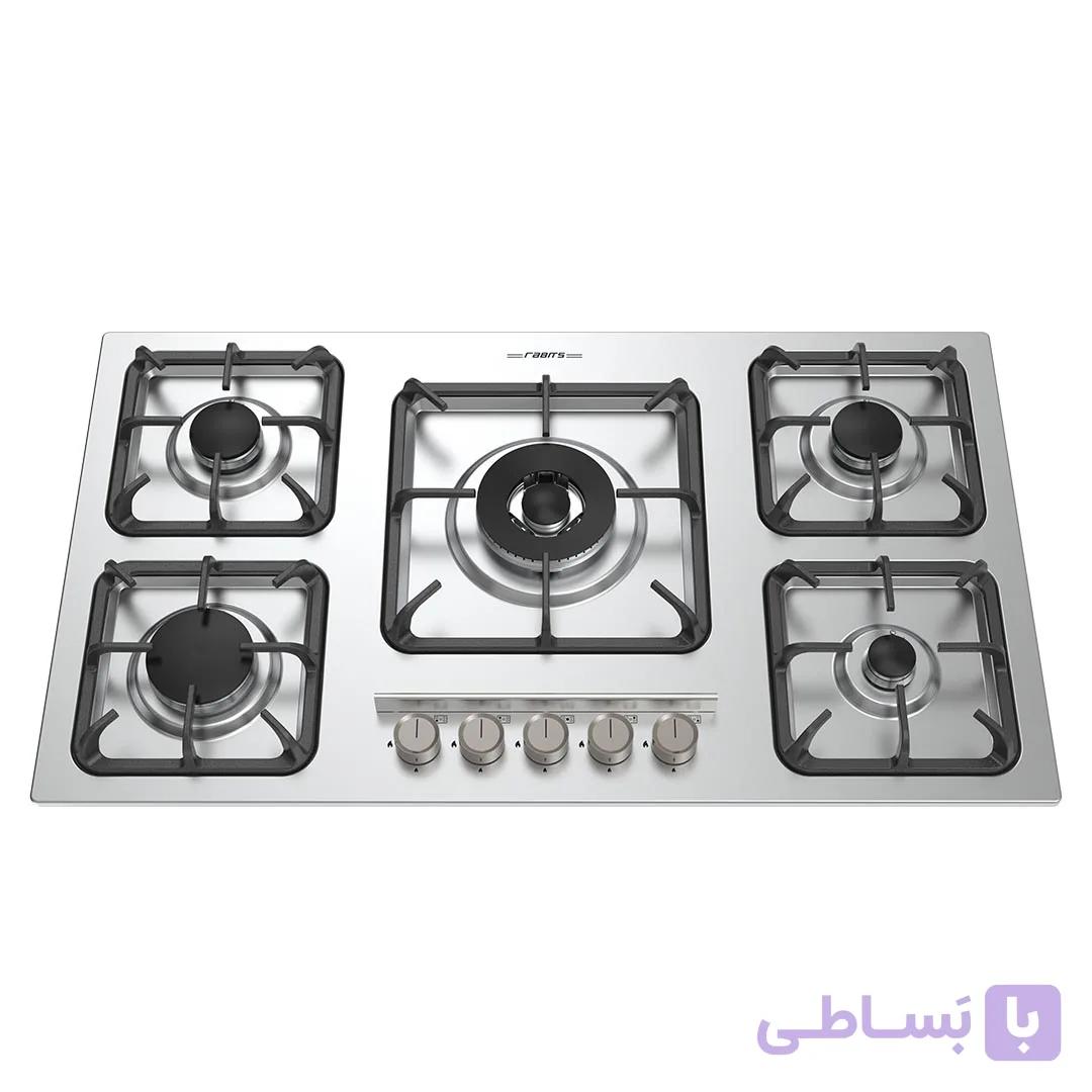 اجاق گاز 5شعله استیل کد RS-508 برند رابیتس