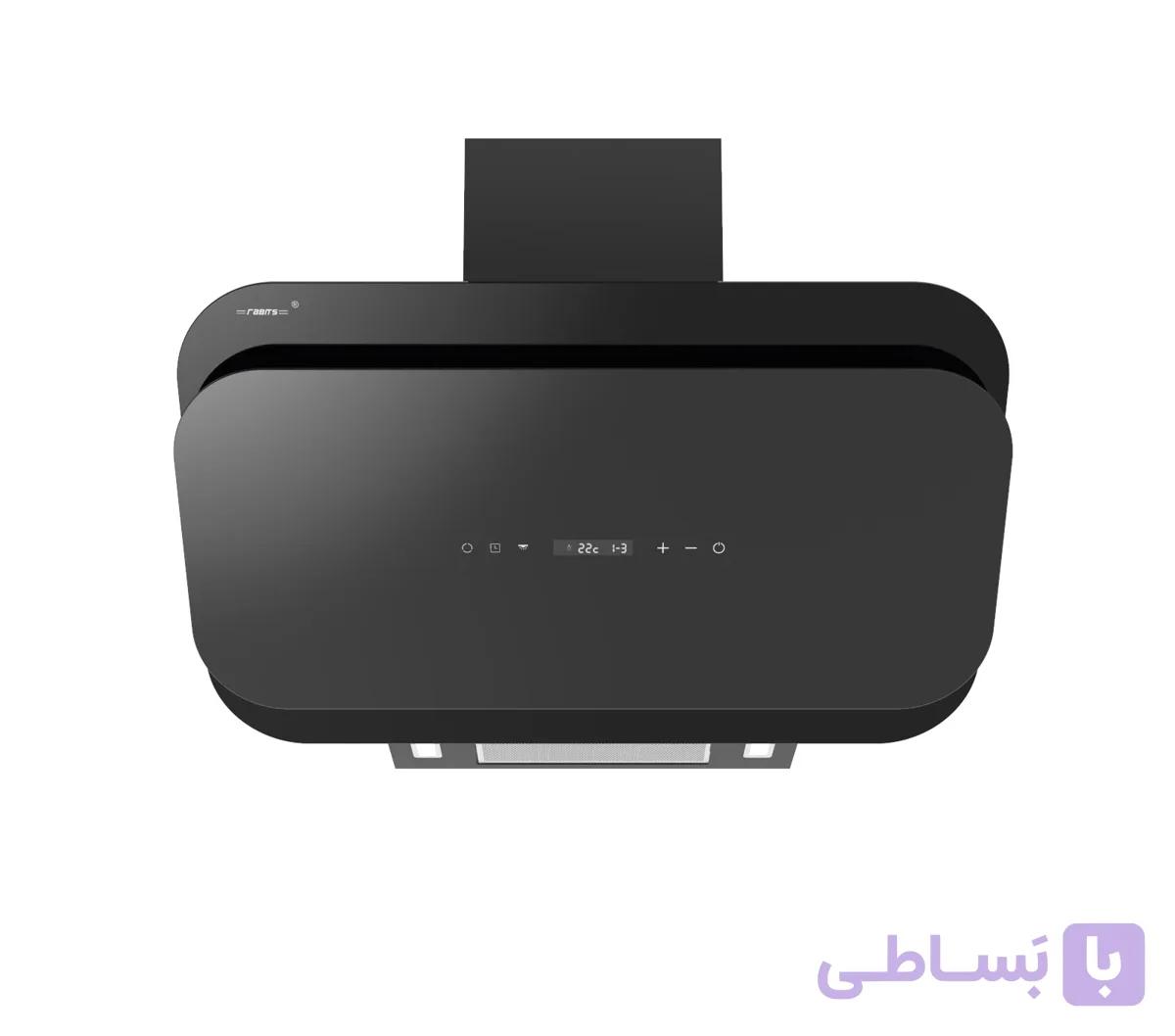 هود روکار مورب کد RH 107 شیشه مشکی لمسی برند رابیتس