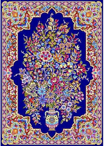 نقشه فرش گلدانی کد 0113