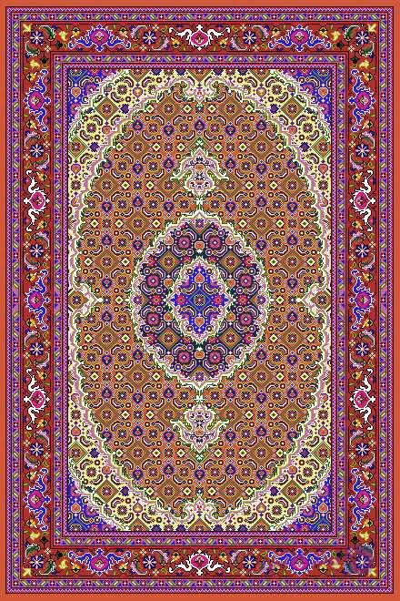 نقشه فرش ماهی اردبیل کد 0003
