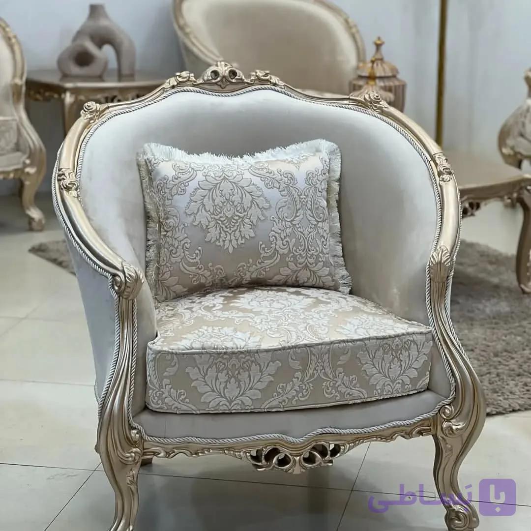 ست مبلمان تمام چوب مدل زیبای زمرد