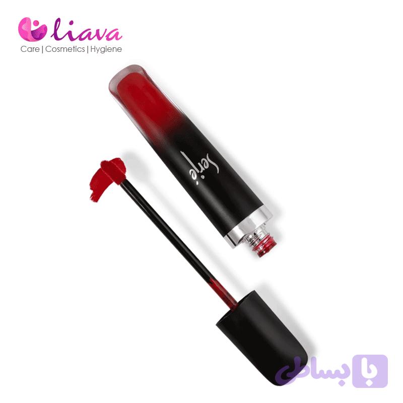 رژ لب مایع مخملی مات سرژه کد 101 (Classic Red) — تصویر 1