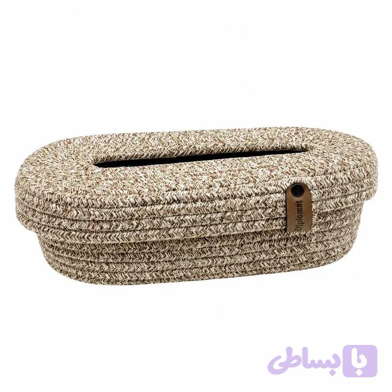 جای دستمال کاغذی دیپلمات مدل زرین بافت — تصویر 1