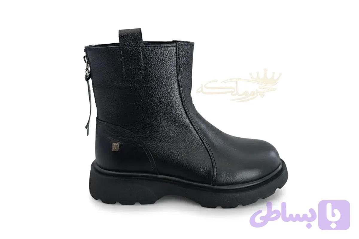 نیم بوت چرمی زنانه مدل 0480