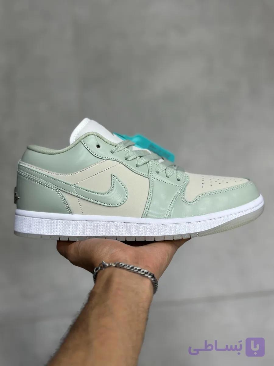 نایک جردن ۱ بدون ساق سبز دریایی روشن | Nike Jordan 1 Low SeaFoam — تصویر 1